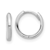 Image of 10mm 14K White Gold Hinged Hoop Earrings YE2149