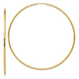 Image of 70mm 10k Yellow Gold Endless Hoop Earrings 10TF803