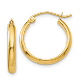 Image of 18mm 10k Yellow Gold Polished Hoop Earrings 10TA232