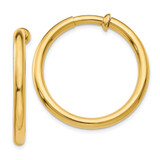 Image of 25mm 14K Yellow Gold Non-Pierced Hoop Earrings X98