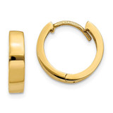 Image of 10mm 10k Yellow Gold Round Hinged Hoop Earrings 10TM622