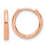 Image of 14.3mm 14K Rose Gold Polished Hinged Hoop Earrings TF2307R