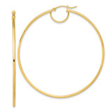 Image of 57.7mm 14K Yellow Gold Polished Fancy Hoop Earrings TF2151