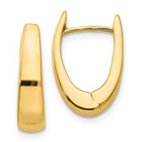Image of 17mm 14K Yellow Gold Polished Hinged Hoop Earrings TH253