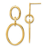 Image of 38mm 14K Yellow Gold Hoop Earrings