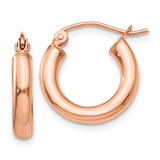 Image of 16mm 10k Yellow Gold 2mm Polished Hoop Earrings