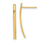Image of 10k Yellow Gold Polished Bar Post Earrings