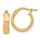 Image of 14K Yellow Gold Polished 3.7mm Hoop Earrings