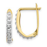 Image of 16mm 10k Yellow Gold Diamond Fascination Hinged Hoop Earrings