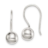 Image of 17mm Sterling Silver 8mm Ball Earrings QE3484