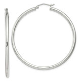 Image of 52mm Sterling Silver 2.5mm Round Hoop Earrings QE4390SP