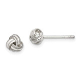 Image of 6.7mm Sterling Silver Knot Post Earrings