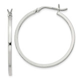 Image of 30mm Sterling Silver 1.5x30mm Hoop Earrings