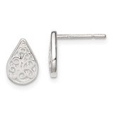 Image of 10mm Sterling Silver Filigree Post Earrings
