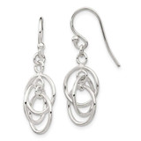 Image of 32mm Sterling Silver Polished Dangle Earrings