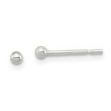 Image of 2mm Sterling Silver Polished 2mm Ball Earrings
