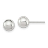 Image of 7mm Sterling Silver Polished 7mm Ball Earrings