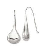 Image of 43mm Sterling Silver French Wire Dangle Earrings