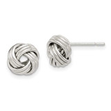 Image of 9mm Sterling Silver Polished Love Knot Earrings