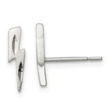 Image of 12mm Sterling Silver Lightning Bolt Post Earrings