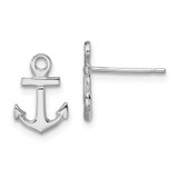 Image of 12mm Sterling Silver Polished Mini Anchor Post Earrings