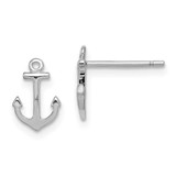 Image of 10mm Sterling Silver Rhodium-plated Anchor Post Earrings