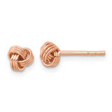Image of 5.8mm Sterling Silver Pink Polished Love Knot Post Earrings