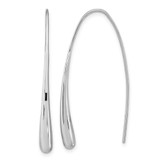 Image of 41mm Sterling Silver Rhodium-plated Polished TEarringsdrop Threader