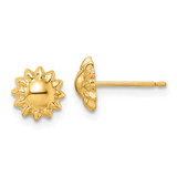 Image of 7.25mm 14K Yellow Gold Polished Sun Post Earrings