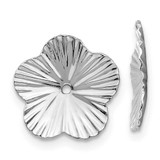 Image of 7mm 14k White Gold Fancy Earrings Jackets H846