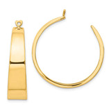 Image of 30mm 14K Yellow Gold Polished Hoop Earrings Jackets E884J