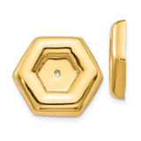 Image of 16mm 14K Yellow Gold Polished Fancy Earrings Jackets E996