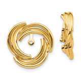 Image of 17mm 14K Yellow Gold Polished Fancy Earrings Jackets T573J
