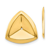 Image of 22mm 14K Yellow Gold Polished Triangle Earrings Jackets