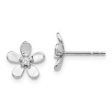 Image of 9mm 14k White Gold Diamond Earrings EM4042-005-WA