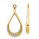Image of 14K Yellow Gold Diamond Earrings Jackets EJM5335-002-YA