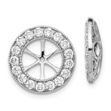 Image of 15mm 14k White Gold 1-1/6ctw Diamond Earrings Jackets
