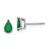 Image of 7mm 14k White Gold Tsavorite Earrings XE79WTS-B