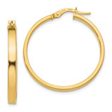 Image of 30.5mm 14K Yellow Gold Polished Earrings LE1360