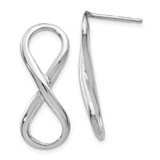 Image of 28mm Sterling Silver Polished Infinity Symbol Post Earrings