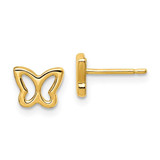 Image of 6.3mm 14K Yellow Gold Madi K Cut-out Butterfly Post Earrings