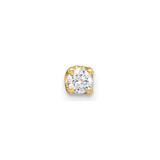 Image of 5mm 14K Yellow Gold Single Stud Diamond Earrings XA4AA-S