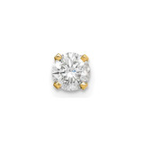 Image of 6mm 14K Yellow Gold Single Stud Diamond Earrings XA8AA-S