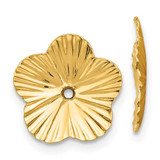Image of 12mm 14K Yellow Gold Polished Fancy Earrings Jackets E995