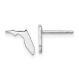 Image of 8.65mm 14k White Gold Florida State Earrings