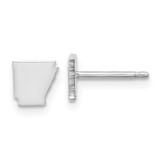 Image of 6.69mm 14k White Gold Arkansas State Earrings