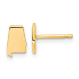 Image of 9.33mm 14k Yellow Gold Alabama State Earrings