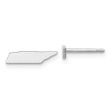 Image of 3.81mm 14k White Gold Tennessee State Earrings