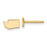 Image of 4.93mm 14k Yellow Gold Washington State Earrings