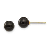 Image of 6mm 14K Yellow Gold Madi K Onyx Bead Earrings